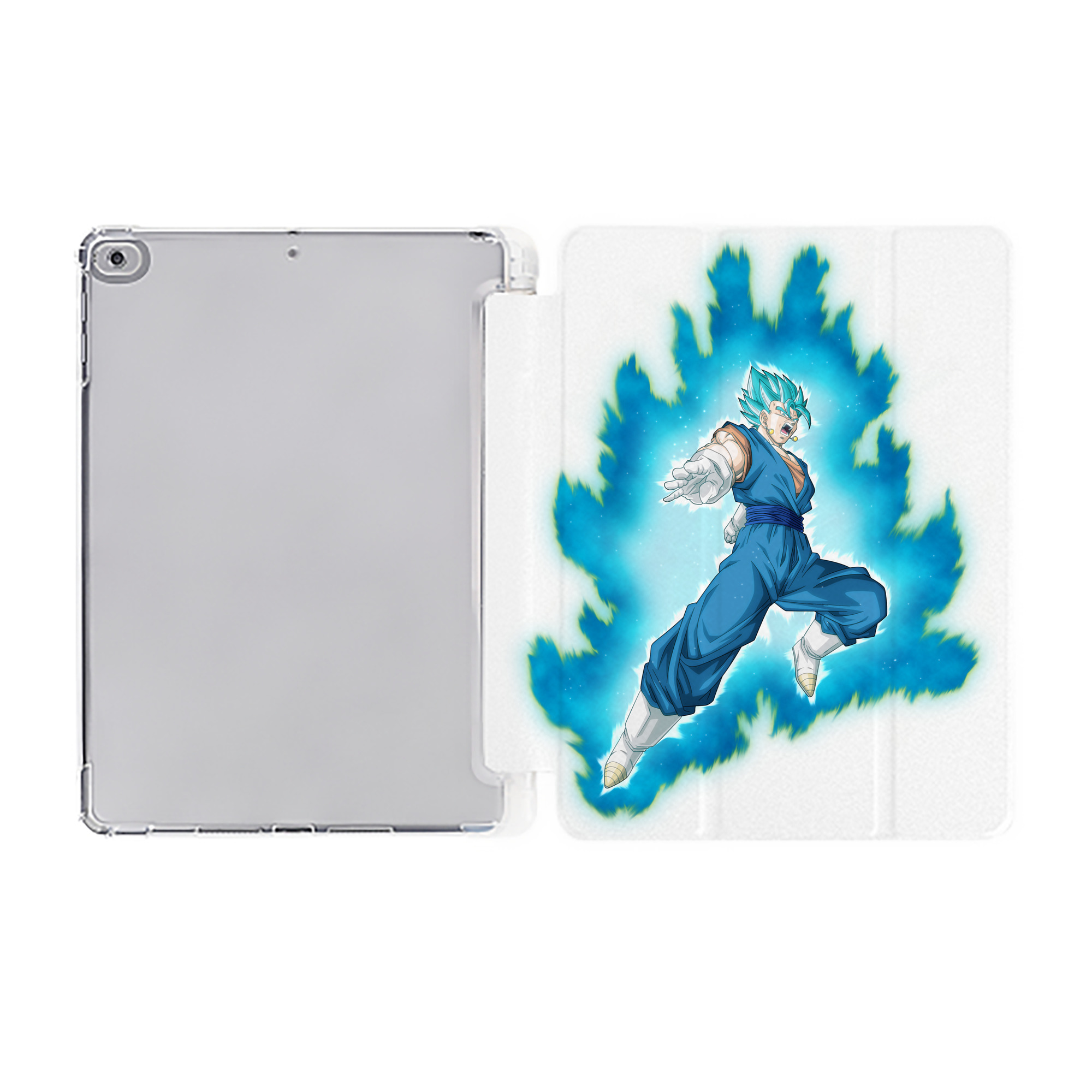 （画像用） ドラゴンボール ベジット DRAGON BALL Vegetto IPad ケース ペン収納付き 三つ折りスタンド PUレザー×シリコン 対応機種9.5/10.5/10.9インチ